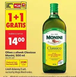 Biedronka Oliwa z oliwek Classico Extra Vergine di Oliva oferta