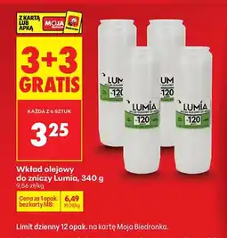 Biedronka Wkład olejowy do znicza oferta