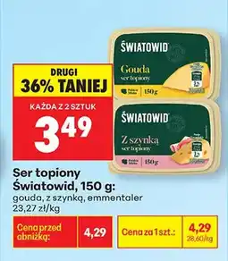 Biedronka Ser topiony Gouda, z szynką, emmentaler oferta