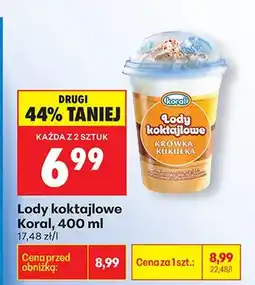 Biedronka Lody koktajlowe krówka-wanilia oferta