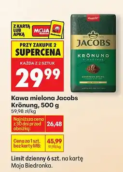 Biedronka Kawa mielona Krönung oferta