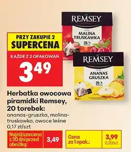 Biedronka Herbatka owocowa piramidki ananas-gruszka oferta