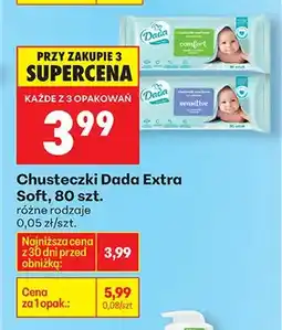 Biedronka Chusteczki Extra Soft różne rodzaje oferta