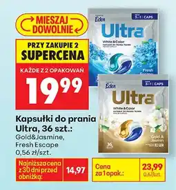 Biedronka Kapsułki do prania Ultra White&Color Fresh Essence oferta