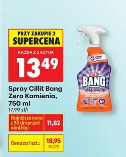 Biedronka Spray Cilit Bang Zero Kamienia oferta