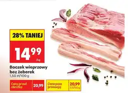 Biedronka Boczek wieprzowy bez żeberek oferta