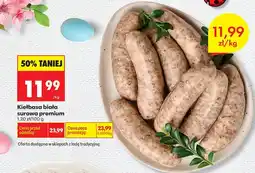 Biedronka Kiełbasa biała surowa premium oferta
