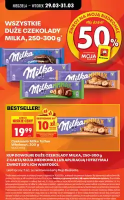 Biedronka Czekolada Milka Toffee Wholenut oferta
