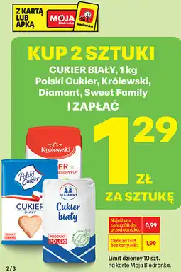 Biedronka CUKIER BIAŁY oferta