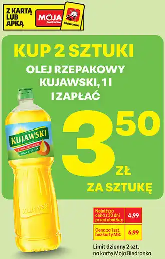 Biedronka OLEJ RZEPAKOWY oferta
