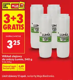 Biedronka Wkład olejowy do zniczy Lumia oferta