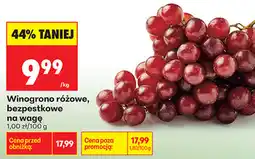 Biedronka Winogrono różowe, bezpestkowe na wagę oferta