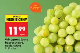 Biedronka Winogrona jasne bezpestkowe oferta