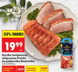 Biedronka Szynka świąteczna wieprzowa Prosto do piekarnika Biedronka oferta