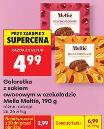 Biedronka Galaretka z sokiem owocowym w czekoladzie Mella Meltié oferta