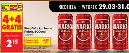 Biedronka Piwo Warka Jasne Pełne oferta