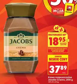 Biedronka Kawa rozpuszczalna Jacobs Crema oferta