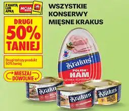 Biedronka Wszystkie konserwy mięsne Krakus oferta