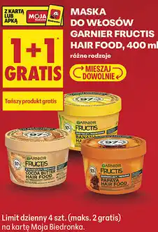 Biedronka MASKA DO WŁOSÓW GARNIER FRUCTIS HAIR FOOD oferta