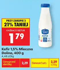 Biedronka Kefir 1,5% Mleczna Dolina oferta