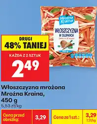 Biedronka Włoszczyzna mrożona Mroźna Kraina oferta