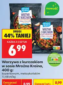 Biedronka Warzywa z kurczakiem w sosie Mroźna Kraina oferta