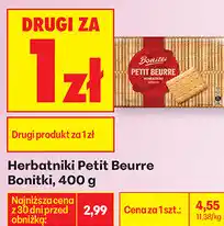 Biedronka Herbatniki Petit Beurre Bonitki oferta