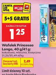 Biedronka Wafelek Princessa Longa oferta