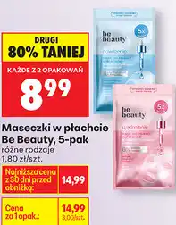 Biedronka Maseczki w płachcie Be Beauty oferta