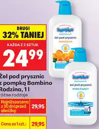 Biedronka Żel pod prysznic z pompką Bambino Rodzina oferta