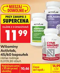 Biedronka Witaminy Activlab, 45/60 kapsułek oferta