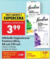 Biedronka Wkładki higieniczne Ultra, 28 szt./30 szt oferta