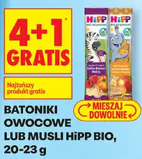 Biedronka Batoniki owocowe lub musli HiPP BIO oferta
