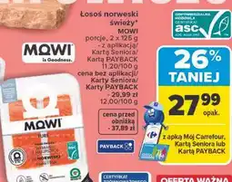Carrefour Łosoś świeży Mowi Pure oferta