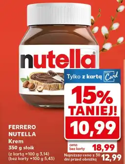 Kaufland Krem z dyni Nutella oferta