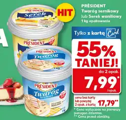 Kaufland Twaróg President oferta