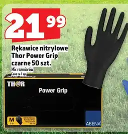 Topaz Rękawice nitrylowe Thor Power Grip czarne 50 szt. mix rozmiarów oferta