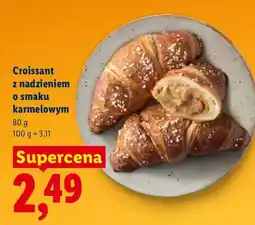 Lidl Croissant z nadzieniem o smaku karmelowym oferta
