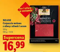 Lidl Carpaccio wołowe z oliwą z oliwek i serem oferta
