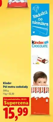 Lidl Czekolada Kinder Pół metra czekolady oferta