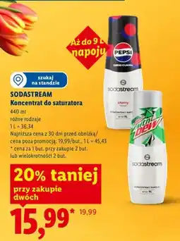 Lidl Koncentrat do saturatora oferta