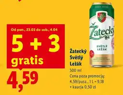 Lidl Piwo Světlý Ležák oferta