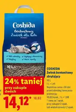 Lidl Żwirek bentonitowy zbrylający oferta