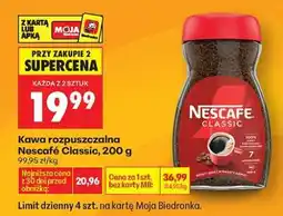 Biedronka Nescafé Classic, 200 g oferta