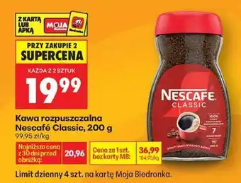 Biedronka Nescafé Classic, 200 g oferta