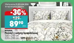 Biedronka Pościel z satyny bawełnianej oferta