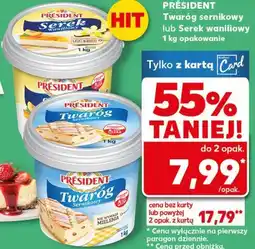 Kaufland Twaróg sernikowy lub Serek waniliowy 1 kg opakowanie oferta