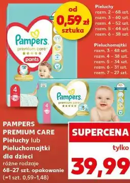 Kaufland PAMPERS PREMIUM CARE Pieluchy lub Pieluchomajtki dla dzieci oferta