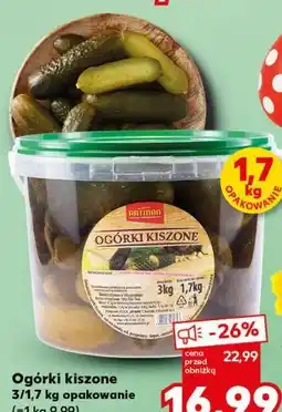Kaufland Ogórki kiszone 3/1,7 kg opakowanie oferta