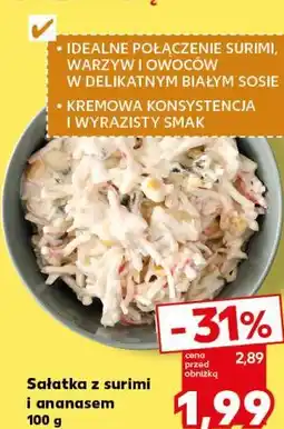 Kaufland Sałatka z surimi i ananasem oferta